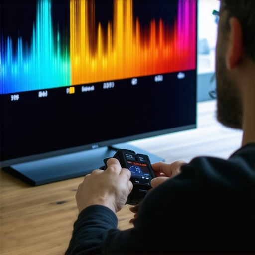 Calibrating OLED TV with specialized tools for optimal picture quality