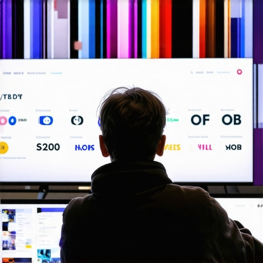 Person using multiple devices to compare OLED TV deals online during Black Friday