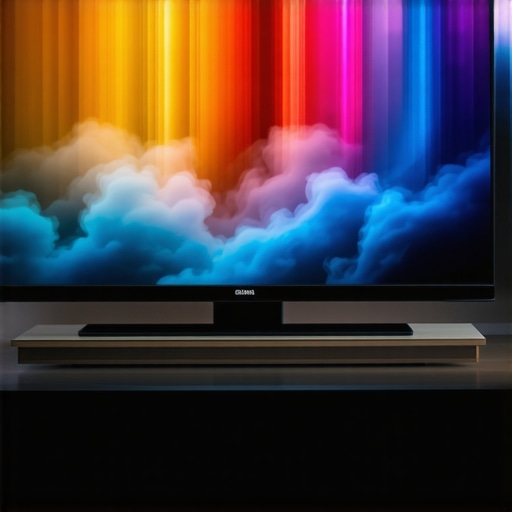 A sleek OLED 4K TV showing vivid images in a cozy small living room.