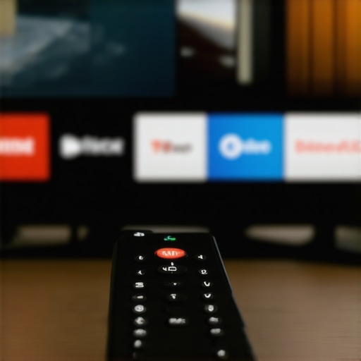 Remote control navigating hidden developer menu on a budget OLED TV